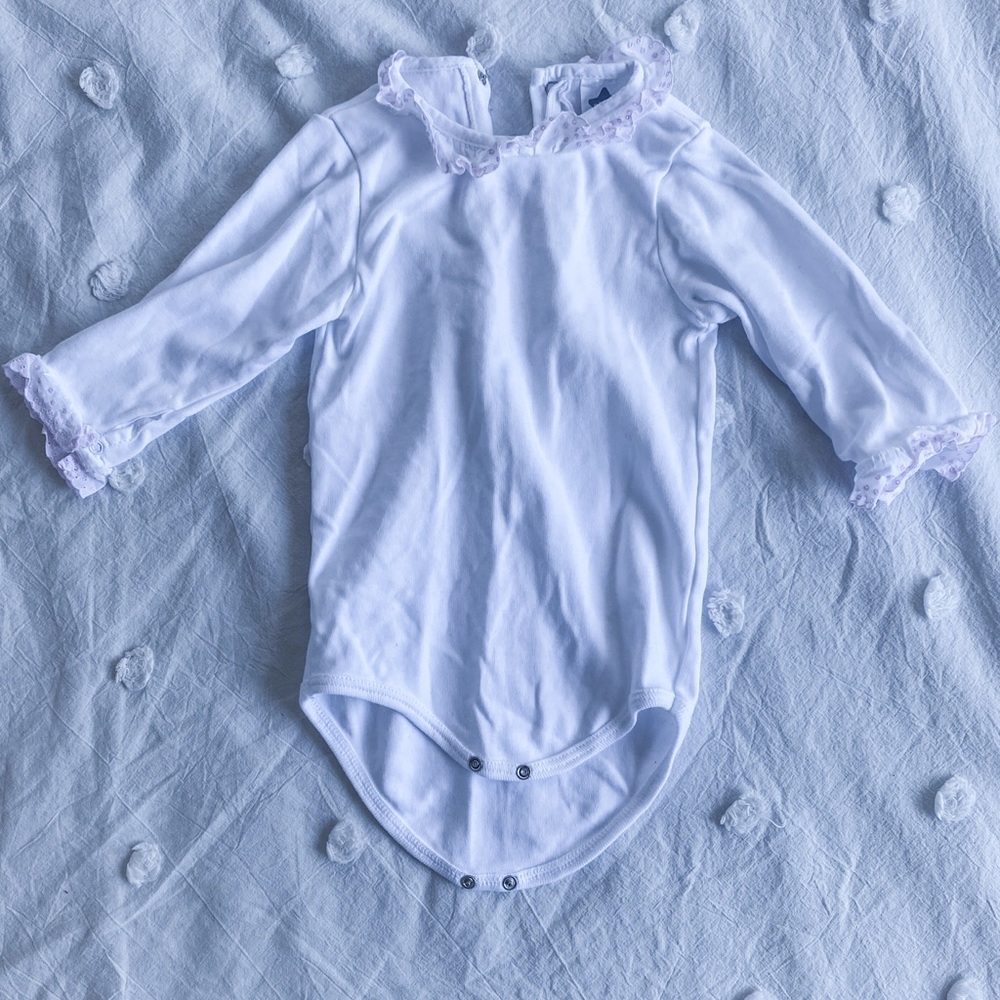 White bodysuit with details